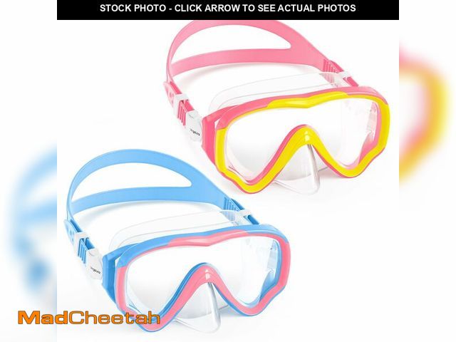 Lot 74-14214839 - VegoVia 2 Pack Kids Swim Goggles with Nose Cover 6-14, Kids Pool Goggles for Swimming 8-14 4-7 Girls...