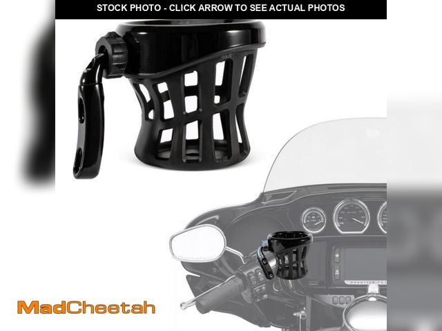 Lot 74-12127014 - PSLER Motorcycle Drink Cup Holder Handlebar Mount Universal for Dyna Fat Bob Touring Road Glide Stre...