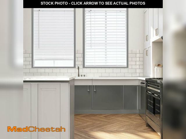Lot 74-12543944 - DEZ FURNISHINGS 2" Cordless Flat Slat Venetian Blind, 39" W x 48" H, White - UNUSED