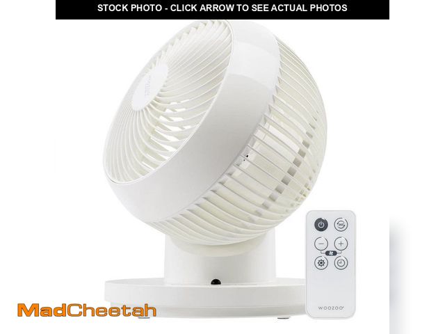 Lot 74-12557738 - Woozoo WOOZOO 360ÃâÃÂ° Oscillating Fan with Remote and Timer, 3 Speed Settings, 5.9 in. Fan diam...