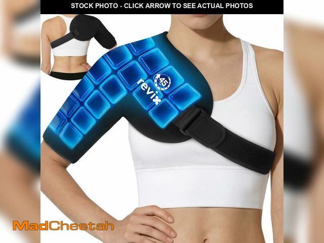 Lot 74-14152306 - REVIX 45-Min Long-Lasting Shoulder Ice Pack, Reusable Ice Packs for Shoulder &amp; Arm with Ice Grid...