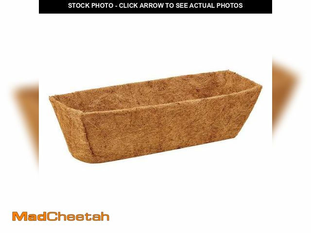 Lot 74-14115569 - Vigoro HydroSave Coconut Fiber Premium Window Box Liner for Box Planter (24 in. L x 7.8 in. W x 7.5 ...