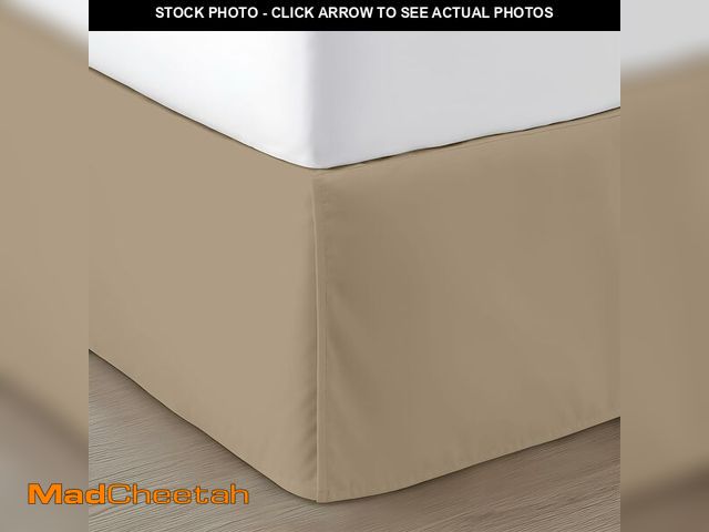 Lot 74-14213376 - SGI bedding 17 inch Drop Bed Skirt Queen Size - Platform Style with Secure Fit, Classic Tailored Loo...