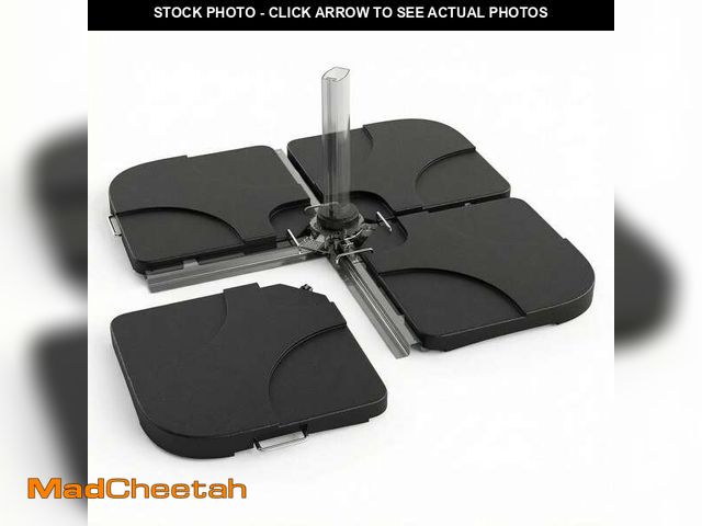 Lot 74-14467660 - Aynova 230 lbs. Sand/Water Fillable HDPE Patio Umbrella Base with Lock Pins and Easy-Fill Spouts in ...
