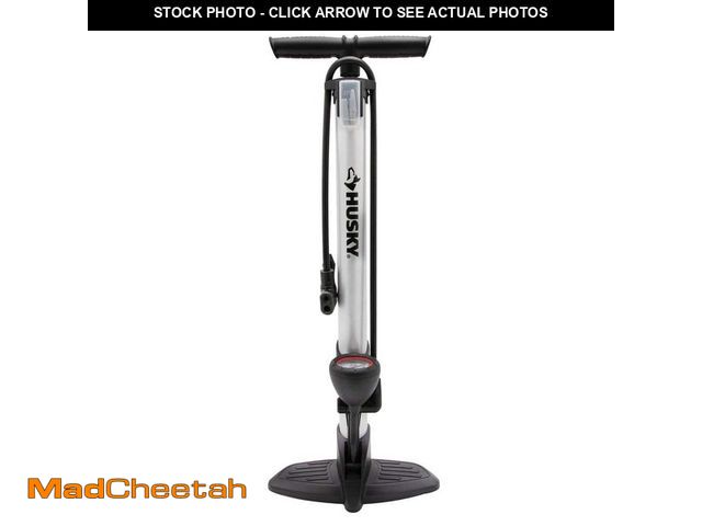 Lot 74-12783745 - *DIRTY/SCRATCHED* Husky Bicycle Floor Pump *DIRTY/SCRATCHED*  - USED