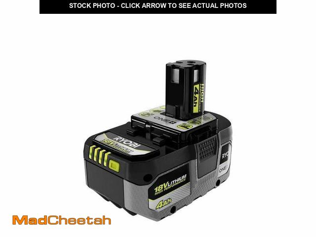 Lot 74-12797412 - RYOBI ONE+ 18V 4.0 Ah Lithium-Ion HIGH PERFORMANCE Battery - UNUSED