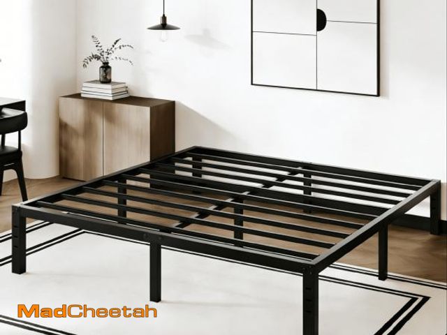 Lot 74-14608343 - RLDVAY 14 inch Full Bed Frame,Easy Assembly,Heavy Duty Metal Platform,Noise-free,No Box Spring Neede...