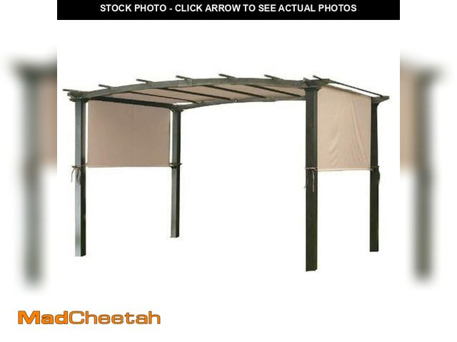 Lot 74-14115359 - Garden Winds Universal Replacement Canopy Top Cover in Beige for Metal Pergola Frame - UNUSED