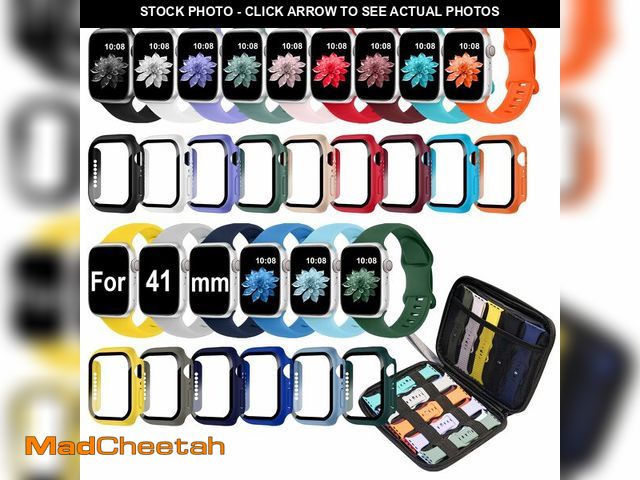 Lot 74-13565041 - 15 Pack Band Case Compatible with Apple Watch Bands 40mm 41mm 42mm 44mm 45mm 46mm Women Men, Watch S...