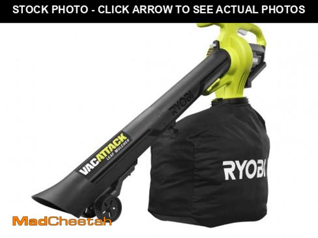 Lot 74-12538259 - *SEE DETAILS* Ryobi 40V Vac Attack Cordless Battery Leaf Vacuum/Mulcher (Tool Only) *SEE DETAILS*  -...