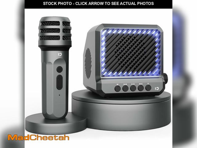 Lot 74-14386538 - Voice Amplifier with Wireless Microphones, Portable Speaker with Microphone, PA System Karaoke Machi...