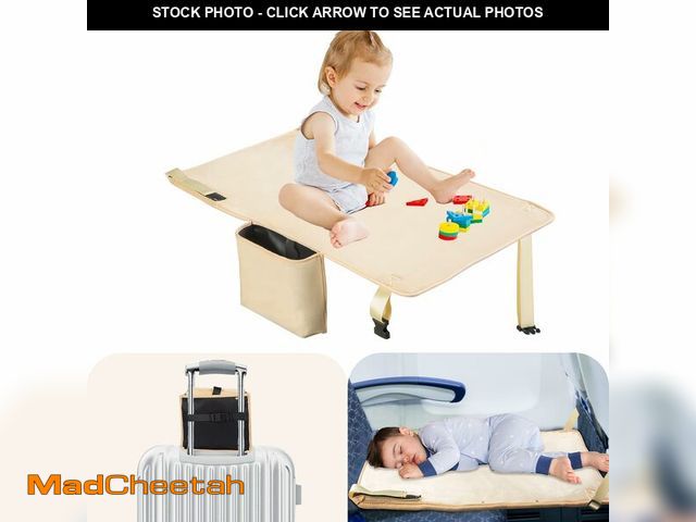 Lot 74-14273340 - Trekbabe Toddler Airplane Bed, Airplane Seat Extender for Kids, Baby Travel Essentials, Beige - UNUS...