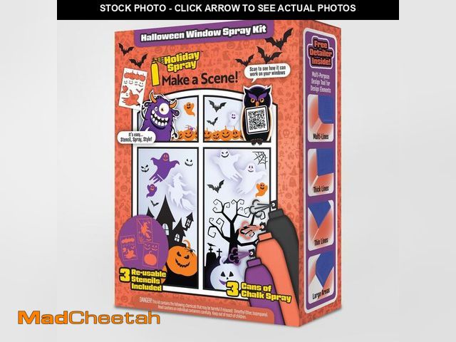 Lot 74-13796193 - HolidaySpray Halloween Window Decor Chalk Spray 3 cans - UNUSED
