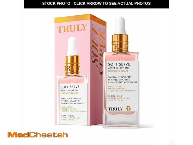 Lot 74-13549499 - Truly Beauty Soft Serve After Shave Oil | Hydrating Treatment for Ingrowns &amp; Irritation | Peptid...