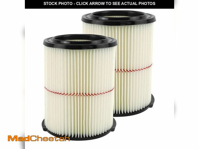 Lot 74-14144804 - ATXKXE 38754 Replacement Filter Fits for Craftsman CMXZVBE38754 fit 5-20 Gallon shop vacuum (2 Pack)...