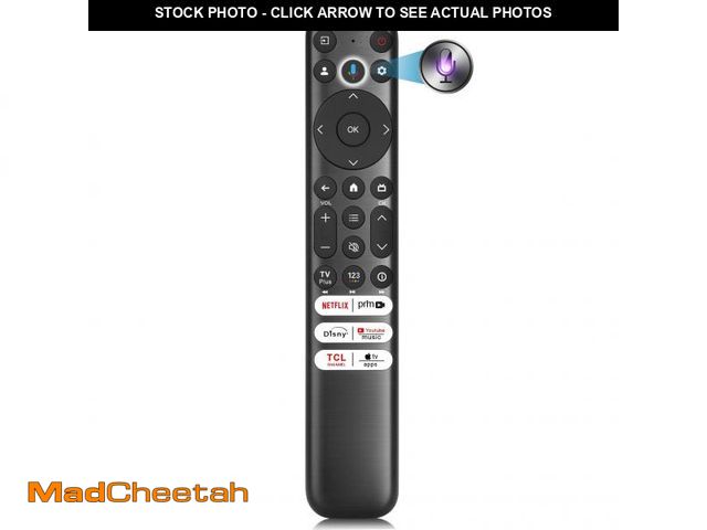 Lot 74-12111602 - B BraiNice Universal Remote for All TCL TV Remote Replacement, Voice Control &amp; Bluetooth, for Go...