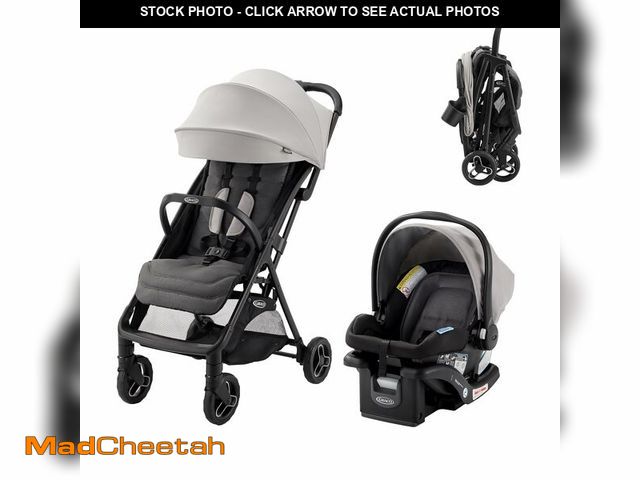 Lot 74-13647344 - Graco Ready2Jet Travel System Ã¢â¬â Overhead Friendly Compact Travel Stroller with Automatic Fold...