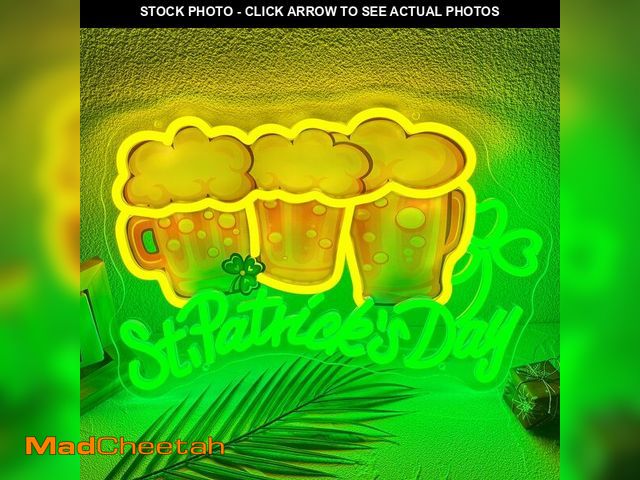MadCheetah.com - Lot 74-13574822 - St. Patrick's Day Neon Sign, Clover ...