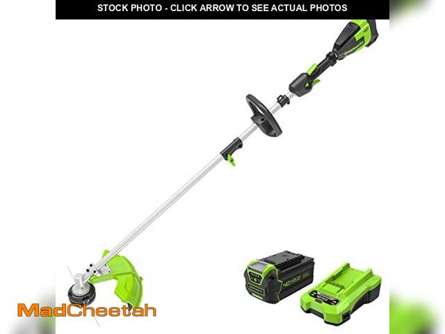 Lot 74-12239721 - Greenworks 40V 16-Inch Brushless (Attachment Capable) Cordless String Trimmer (Gen 2), 4.0Ah Battery...