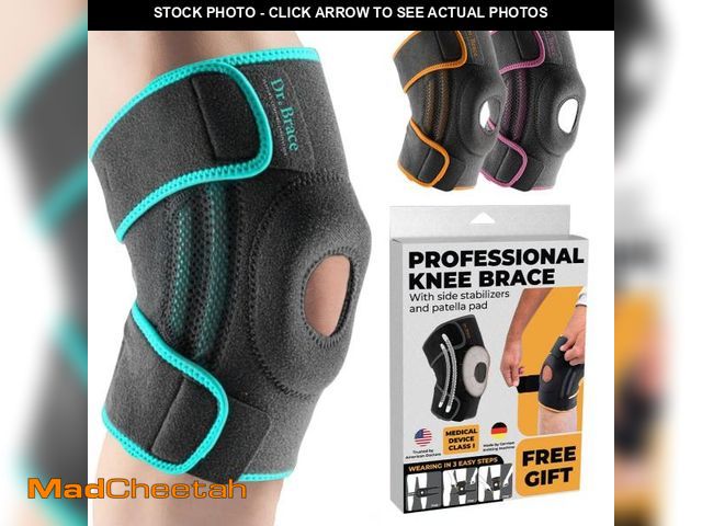 Lot 74-11549049 - DR. BRACE ELITE Knee Brace with Side Stabilizers &amp; Patella Gel Pads for Maximum Knee Pain Suppor...
