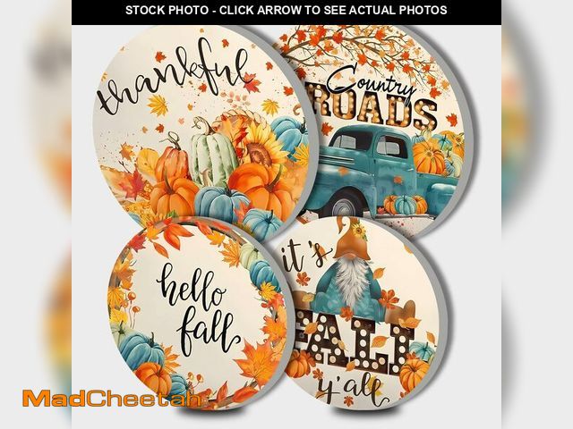 Lot 74-12706751 - Tucocoo Thankful Electric Stove Burner CoversÃ¯Â¼Å4 Pcs Fall Decor Round Stove Burner CoverÃ¯Â¼Å8 ...