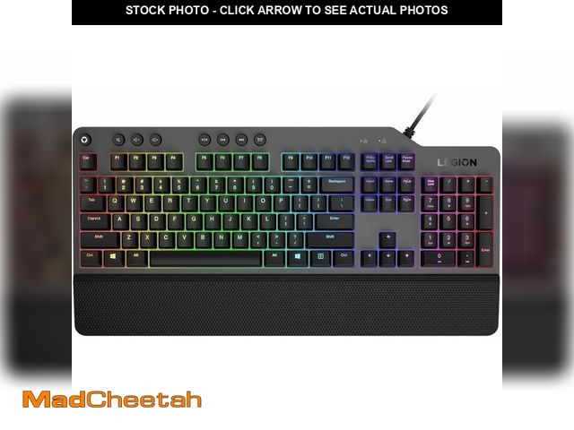 Lot 74-14307498 - (MISSING TWO KEYS) Lenovo GY40T26478 Legion K500 RGB Mechanical Gaming Keyboard, 3 ZONE Full-size Ke...