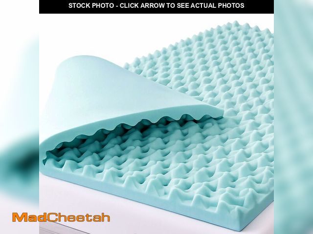 Lot 74-13801184 - DMI Foam Mattress Topper, Egg Crate Foam Pad, Mattress Pad And Bed Topper For Support, Air Circulati...