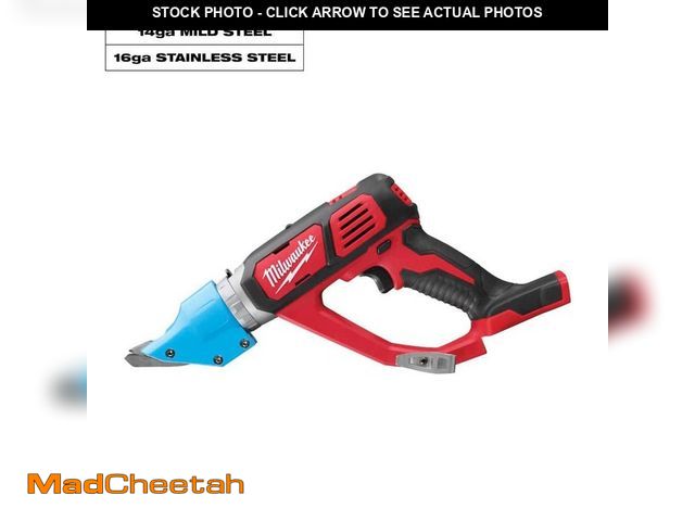 Lot 74-12553280 - Milwaukee M18 18-Volt 14-Gauge Lithium-Ion Cordless Double Cut Metal Shear (Tool-Only) - UNUSED