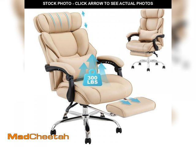Lot 74-12159724 - (SMALL RIP ON SIDE) COLAMY Office Chair with Footrest, Ergonomic High Back Design Executive Computer...