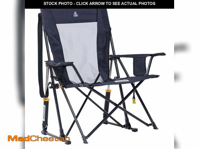 Lot 74-14323233 - GCI Outdoor Comfort Pro Rocker XL Oversized Rocking Camping Chair, Heathered Charcoal - UNUSED