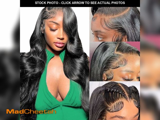 Lot 74-13575013 - Surrku 32inch Body Wave Lace Front Wigs Human Hair 13x4 HD Lace Front Wigs Human Hair Pre Plucked Bo...