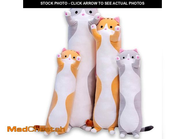 Lot 74-12710920 - Cute Cat Plush Long Body Pillow Cuddle Cartoon Stuffed Animals Cat Plushie Soft Doll Pillows Gifts f...