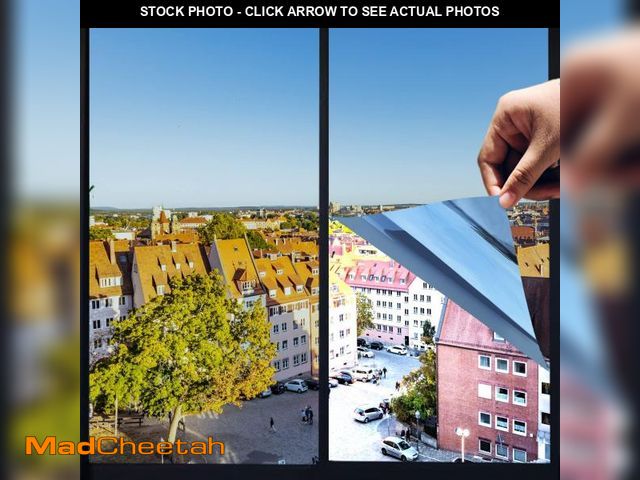 Lot 74-12440450 - One Way Privacy Window Film,Premium PET Material,Daytime Reflective Heat Control Anti UV Door Sticke...