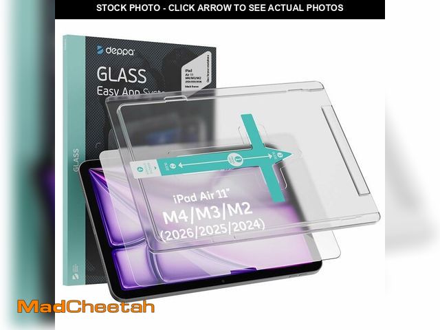 Lot 74-14266269 - Deppa for iPad Air 11-inch M4/M3/M2 (2026/2025/2024, 8th/7th/6th Gen) Screen Protector with Easy Ins...