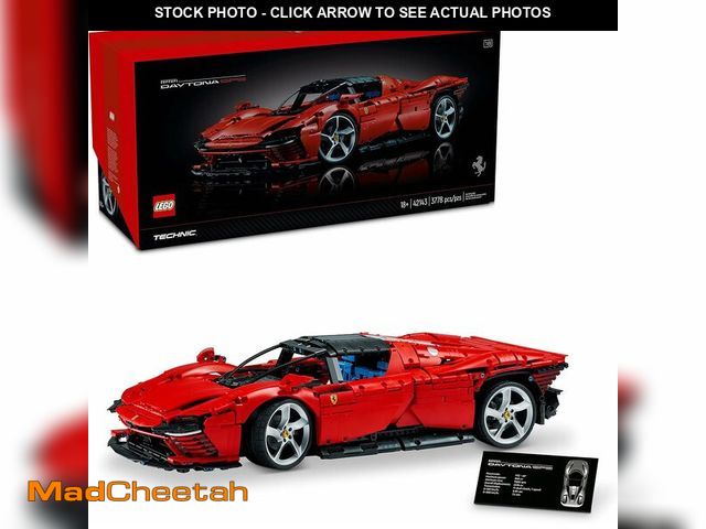 Lot 74-12636602 - LEGO Technic Ferrari Daytona SP3 42143, Race Car Model Building Kit, 1:8 Scale Advanced Collectible ...