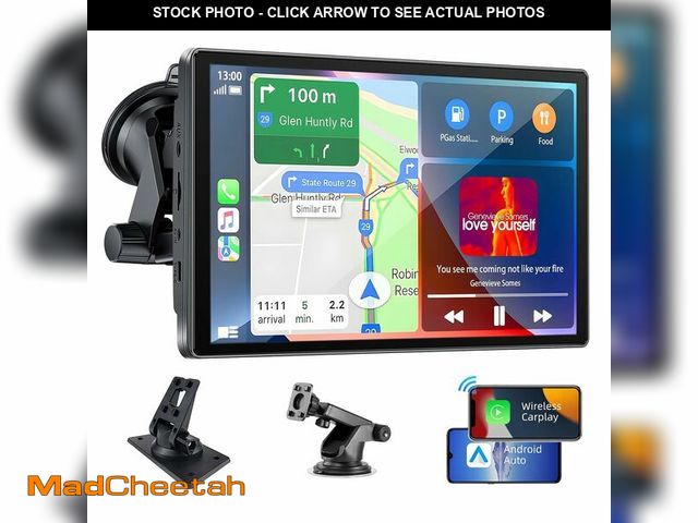 Lot 74-12601310 - Carplay Screen for Car, 7" HD Portable Car Stereo Touch Screen with Wireless Android Auto with Bluet...