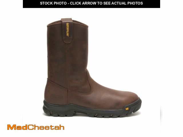 Lot 74-14080861 - Cat Footwear Men's Drawbar Steel Toe Construction Boot, Summer Brown, 8 Medium - UNUSED