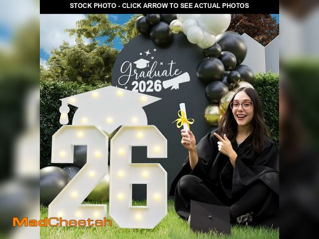 Lot 74-14059929 - Graduation Decorations 2026, 2.3FT Marquee Numbers 2026 for Graduation Party Decorations, 2026 Light...