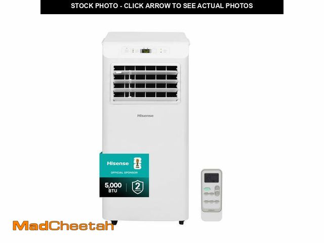 Lot 74-14434793 - Hisense 5,000 BTU Portable Air Conditioner 150 sq ft. Multi-Purpose Modes, Dual Control System, Easy...