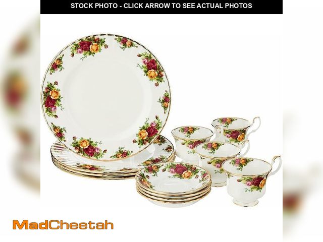 Lot 74-12827303 - Royal Albert Old Country Roses 12-Piece Dinnerware Set - UNUSED