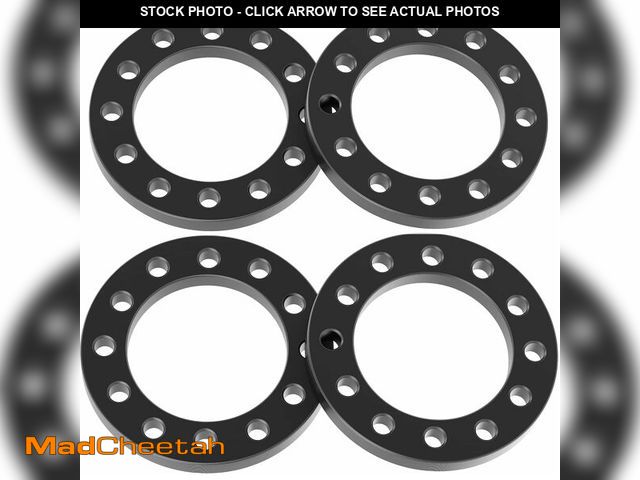 Lot 74-12681179 - 6x5.5 6x139.7 6x135 Universal Wheel Spacers 1/2" (12mm), 4PCS Forged Wheel Adapters for Chevy Silver...