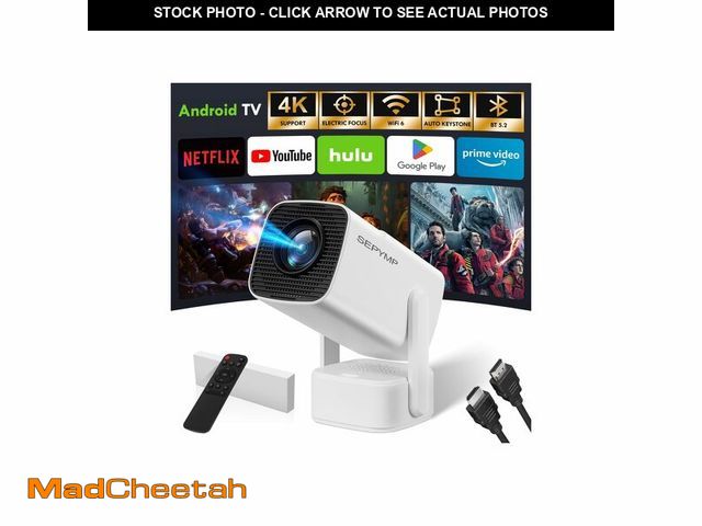 Lot 74-14213341 - Sepymp 2026 Upgraded Mini ProjectorÃ¯Â¼Åwith WiFi 6 and Bluetooth 5.2, Portable Projector 4K Suppor...