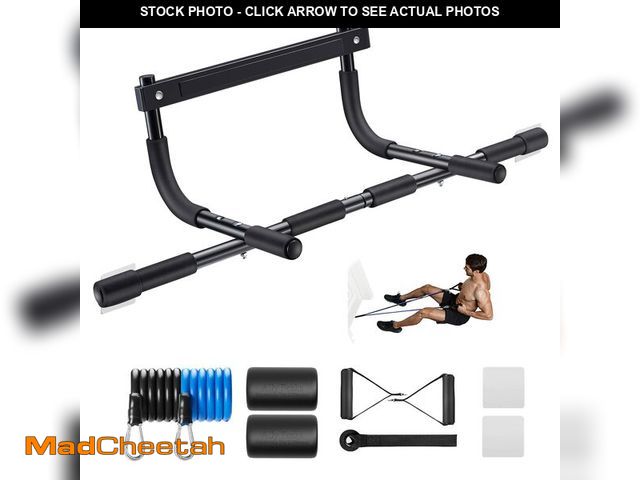 Lot 74-14206004 - Ally Peaks Pull Up Bar for Doorway | Thickened Steel Max Limit 440 lbs Upper Body Workout| Multi-Gri...