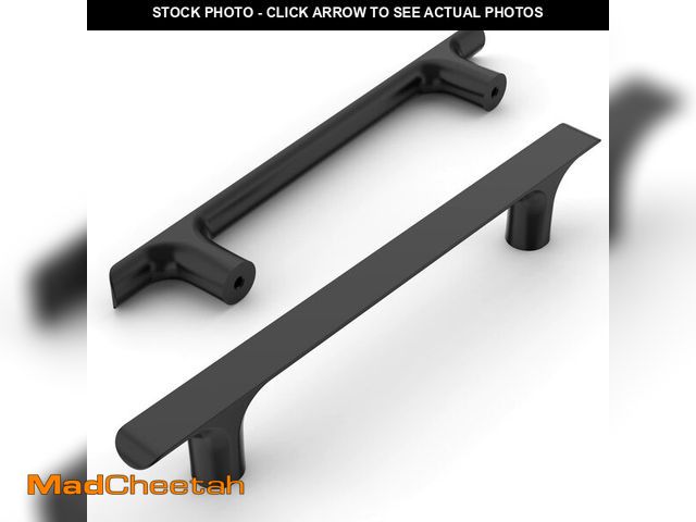 Lot 74-12698060 - Amerdeco 10 Pack Matte Black Cabinet Pulls 5 Inch(128MM) Hole Centers Kitchen Cabinet Handles Hardwa...