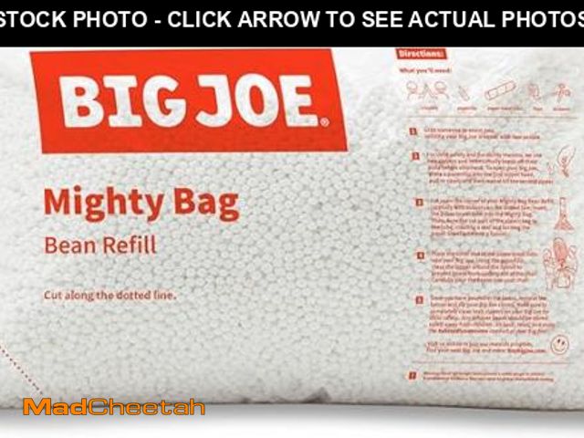 Lot 74-12098056 - Big Joe Bean Refill 2 Pack Polystyrene Beans for Bean Bags or Crafts, 100 Liters per Bag - UNUSED
