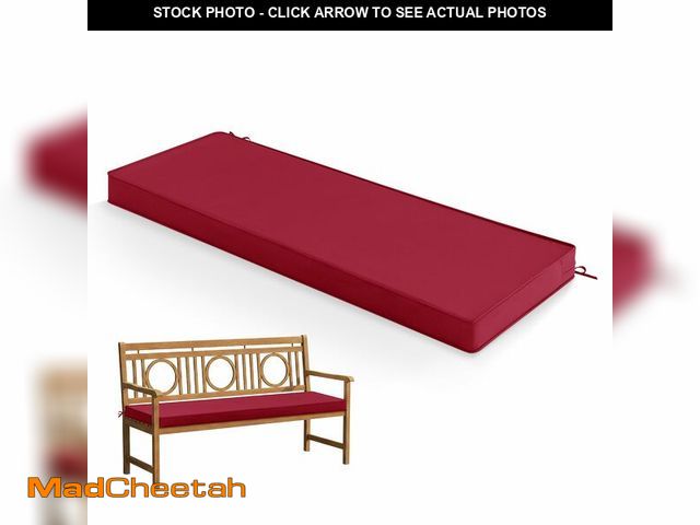 Lot 74-14065008 - Summsun Outdoor Bench Cushion: Waterproof and Fade Resistant Patio Furniture Cushions - Non-Slip Ben...