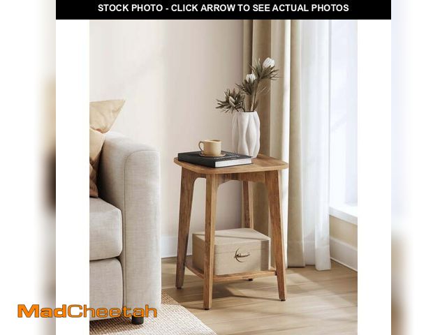 Lot 74-14354181 - VASAGLE MAEZO Collection - Side Table, 2-Tier Small Square End Table, Nightstand with Tapered Legs, ...