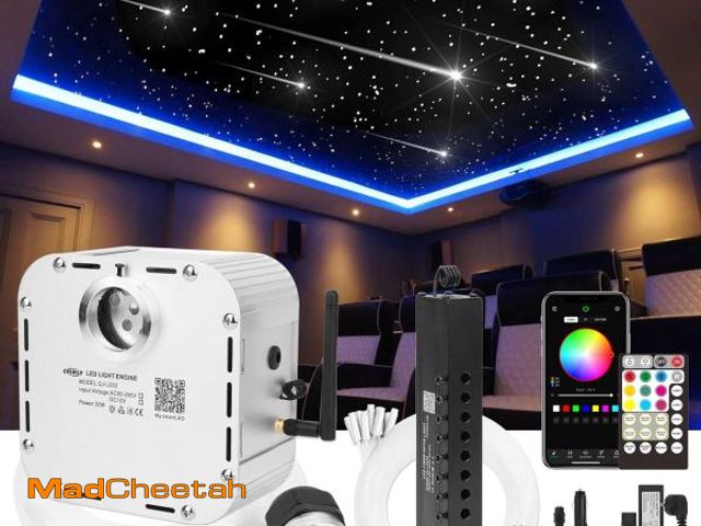 Lot 74-11548074 - CHINLY 32W Meteor Twinkle 800pcs 13.1ft 0.03in star headliner Fiber Optic Lights kit+Shooting Stars ...