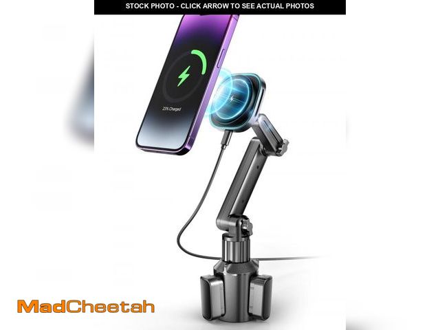 Lot 74-11557817 - TOPGO Cup Phone Holder Wireless Charger, Magnetic Phone Holder Car Charger Wireless Charger, Cell Ph...