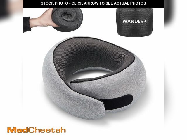 Lot 74-13955830 - WANDER PLUSÃÂ® Travel Pillow, 100% Pure Memory Foam Travel Neck Pillow Airplane Neck Support Ergono...